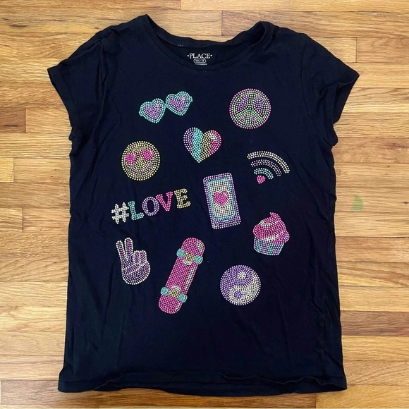 4/$25 The Children’s Place Graphic Short Sleeve T-Shirt Size XXL 16 - Picture 1 of 8